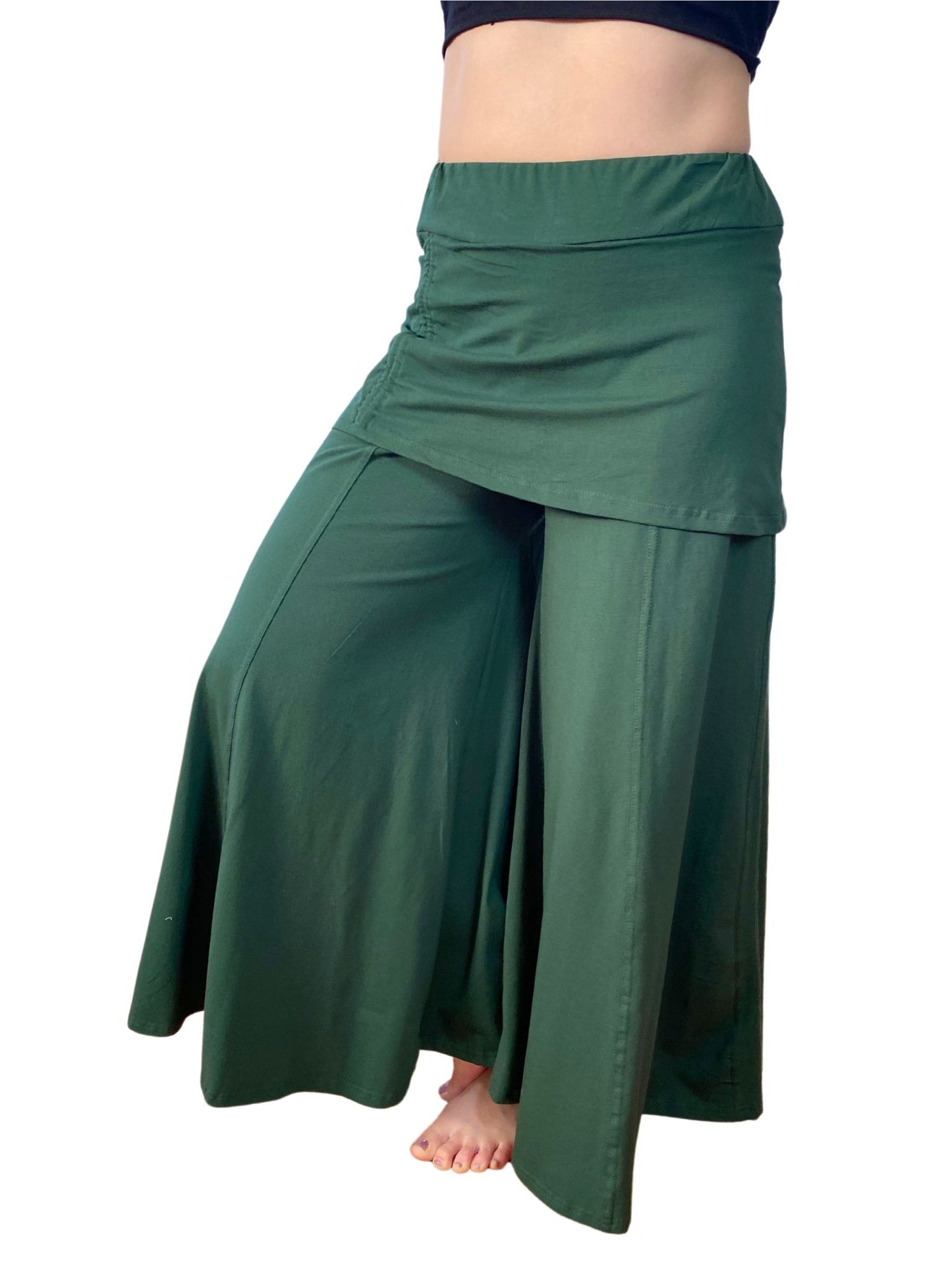 Ruched Skirt Boho Pants V2