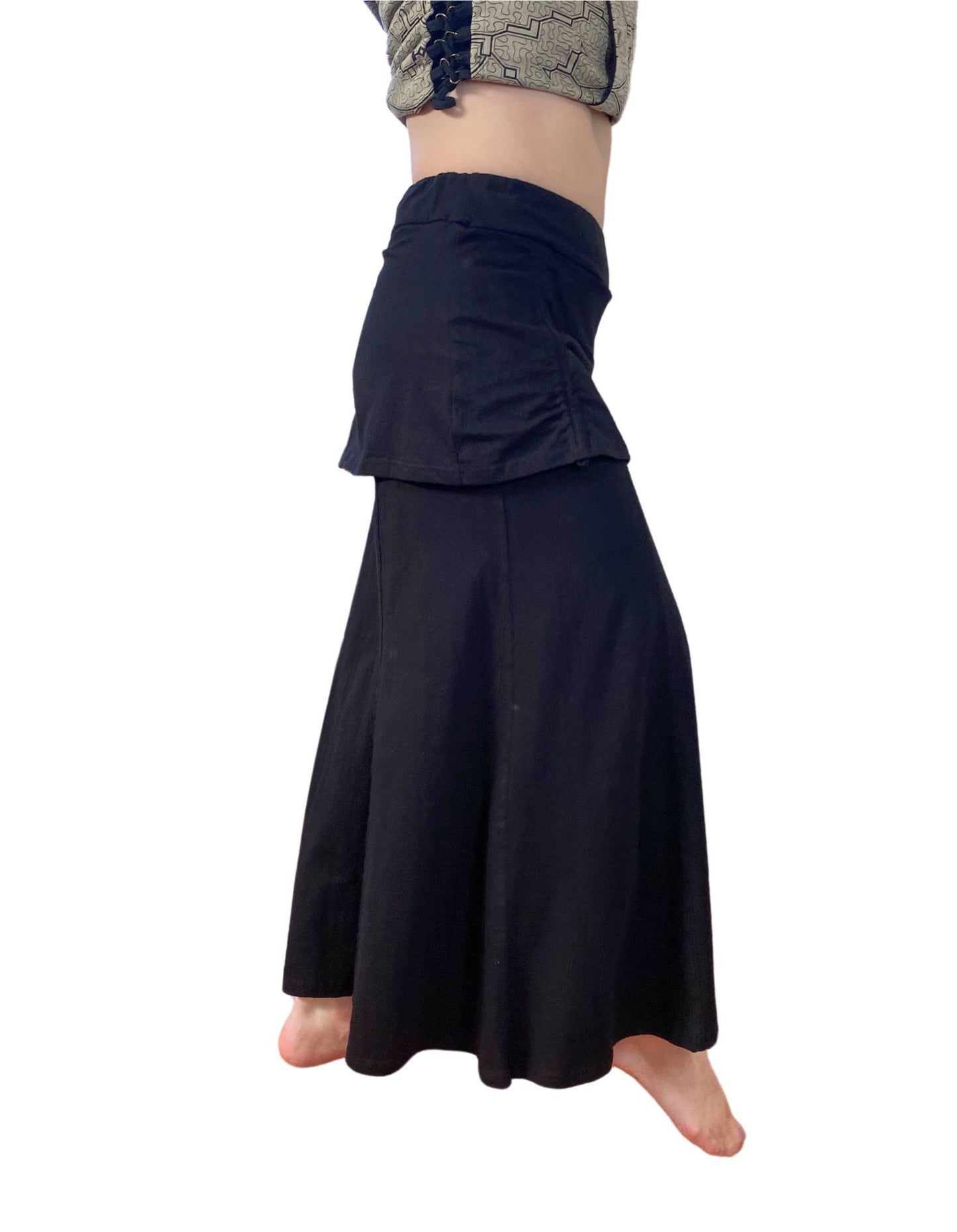 Ruched Skirt Boho Pants V2